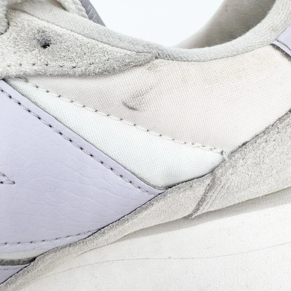 New Balance 327 Girl Sneaker Shoe‎ Size 5 'White Moonbeam & December Sky' Preppy